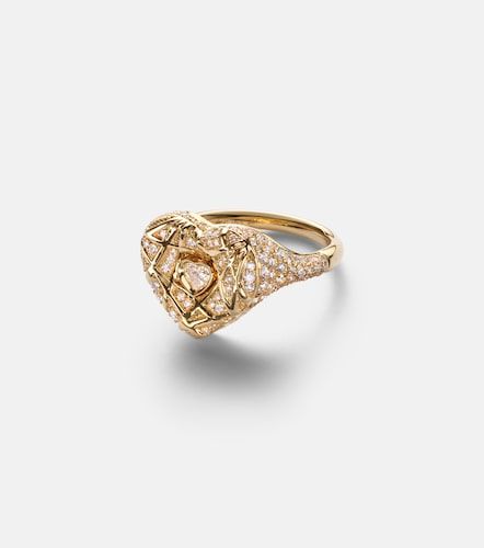 Bague d'auriculaire en or 18 ct et diamant - Kamyen - Modalova