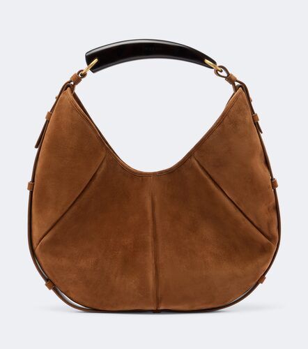 Sac porté épaule Mombasa Medium en daim - Saint Laurent - Modalova
