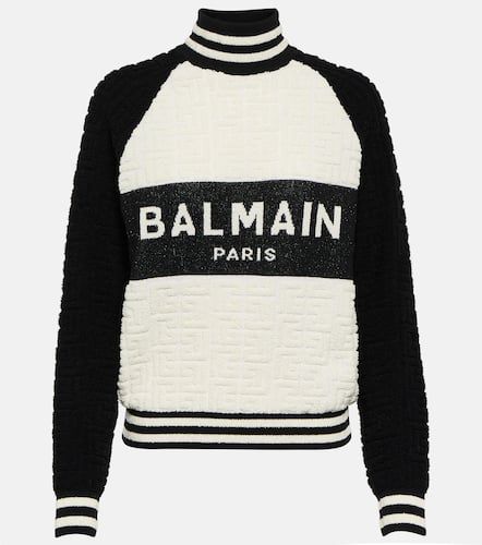 Balmain Pull Monogram en jacquard - Balmain - Modalova