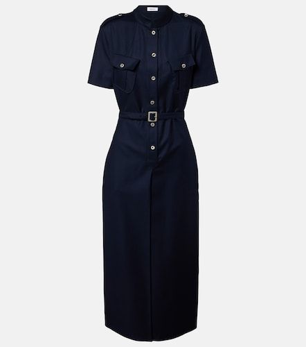 Robe chemise en gabardine de laine - McQueen - Modalova