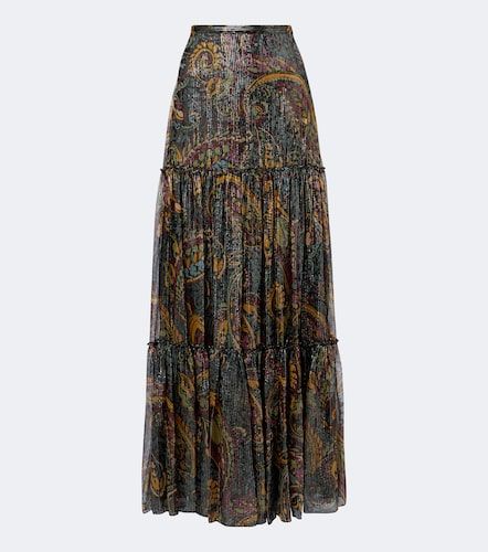 Jupe longue en soie mélangée à motif cachemire - Etro - Modalova
