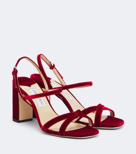 Jimmy Choo Sandales Elsy en velours - Jimmy Choo - Modalova