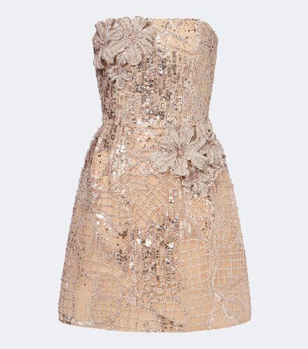 Robe bustier en tulle à ornements - Elie Saab - Modalova