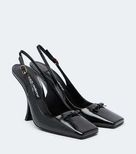 Escarpins slingback en cuir verni - Dolce&Gabbana - Modalova