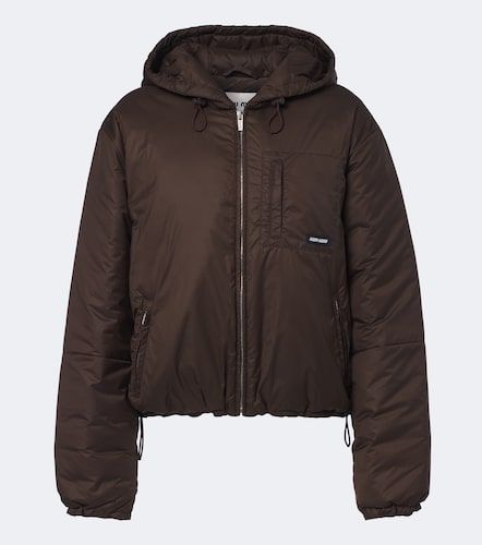 Veste matelassée à capuche - Miu Miu - Modalova