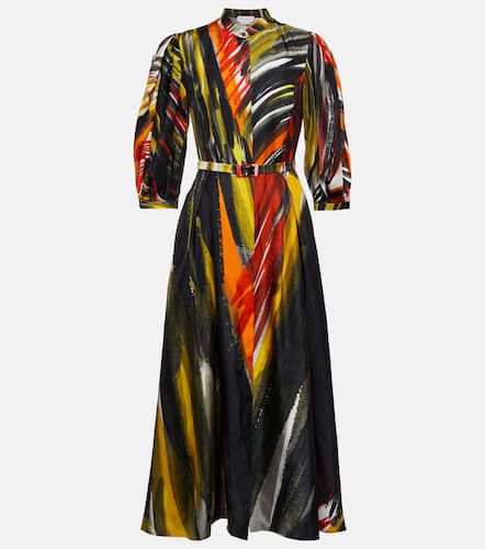 Robe longue Dexter imprimée en soie - Gabriela Hearst - Modalova