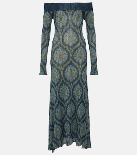 Robe midi à imprimé et épaules dénudées - Etro - Modalova