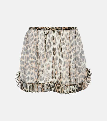 Ganni Short à motif léopard - Ganni - Modalova