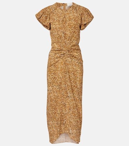 Robe midi Terena imprime en soie mlange - Isabel Marant - Modalova