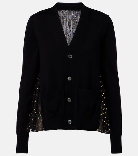 Sacai Cardigan en coton imprimé - Sacai - Modalova