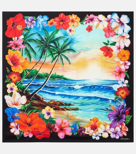 Foulard en soie à imprimé - Dolce&Gabbana - Modalova