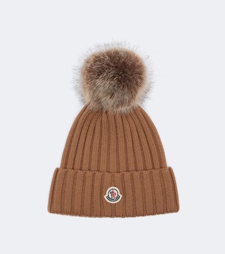 Moncler Bonnet en laine vierge - Moncler - Modalova