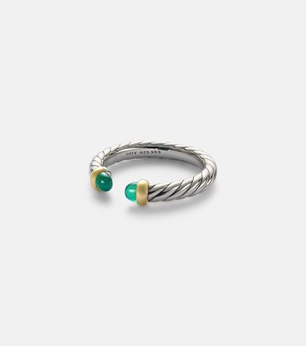 Bague Petite Cable Collectibles® en argent sterling et onyx - David Yurman - Modalova