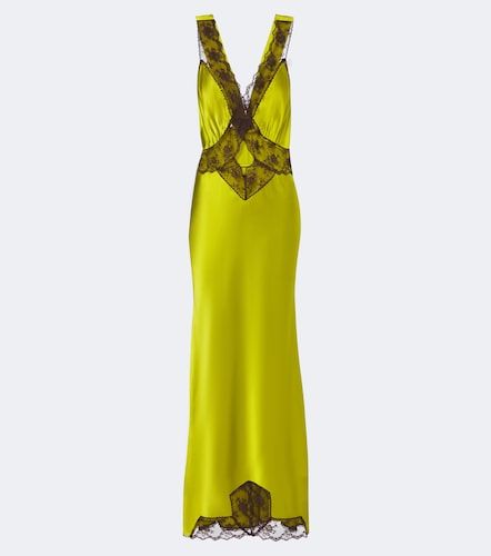Robe nuisette Aries en soie à dentelle - SIR - Modalova