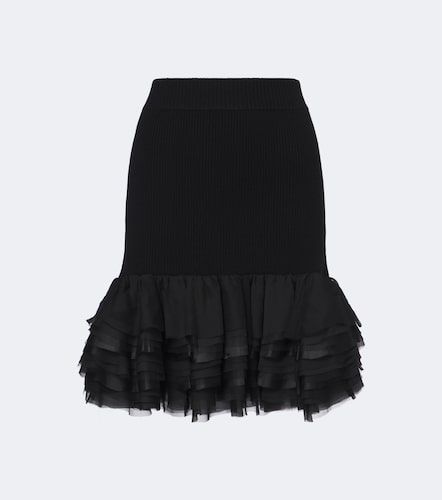 Mini-jupe en laine et cachemire - Nina Ricci - Modalova