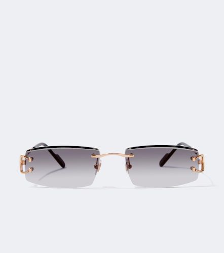 Lunettes de soleil rectangulaire Motifs De Cartier - Cartier Eyewear Collection - Modalova
