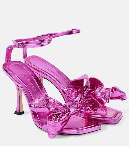 Sandales Staz 90 en cuir métallisé - Jimmy Choo - Modalova