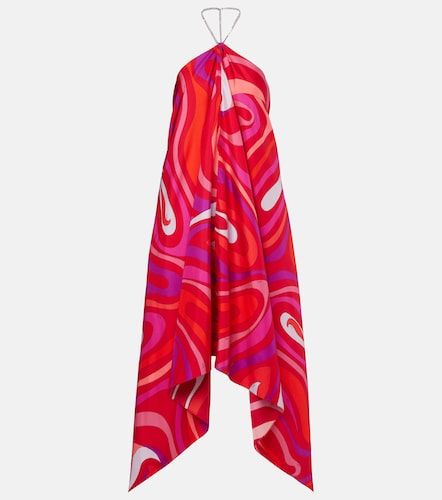 Robe midi Marmo en soie à ornements - Pucci - Modalova