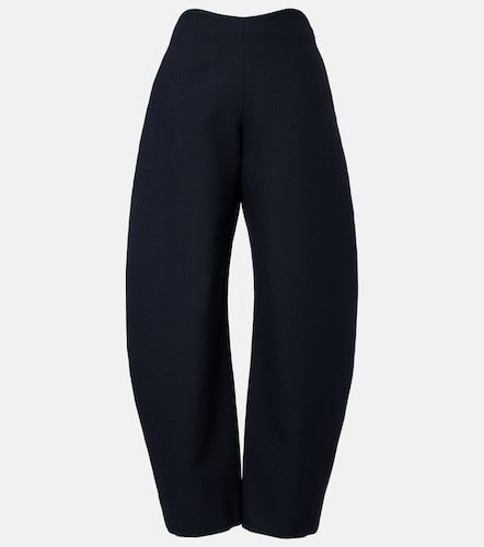 Alaïa Pantalon barrel Round en laine - Alaia - Modalova