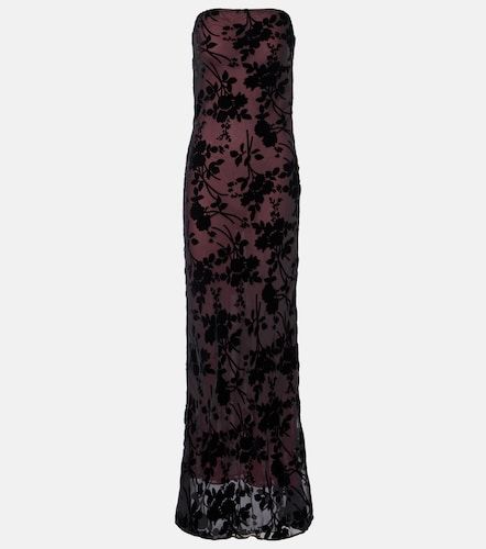 Robe longue en velours à fleurs - Rodarte - Modalova