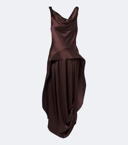 Xu Zhi Robe midi en satin de soie - Xu Zhi - Modalova