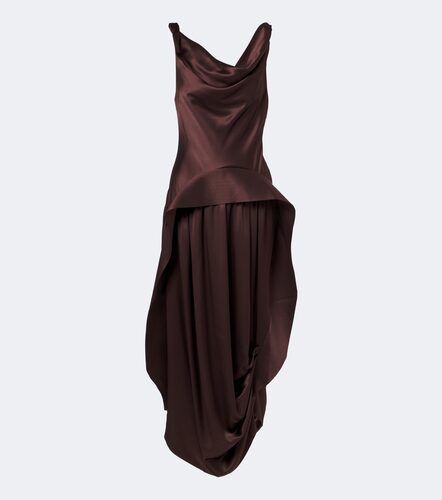 Xu Zhi Robe midi en satin de soie - Xu Zhi - Modalova
