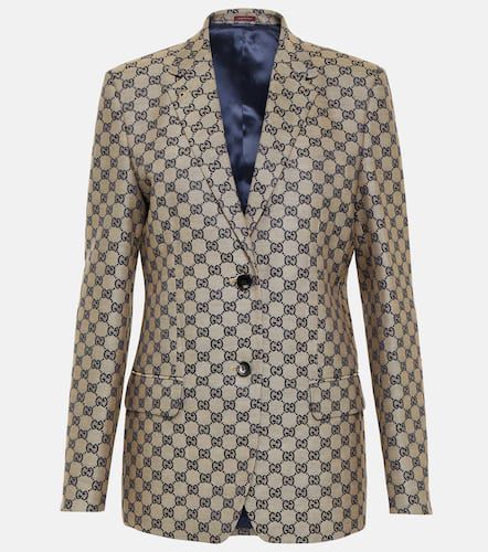 Gucci Blazer GG en lin mélangé - Gucci - Modalova