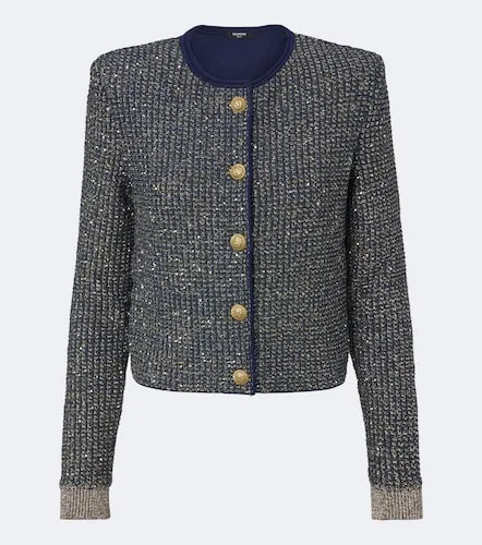 Balmain Veste en tweed à sequins - Balmain - Modalova