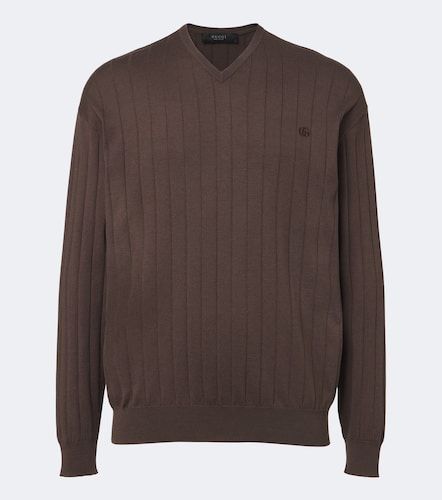 Pull Double G en soie et coton - Gucci - Modalova