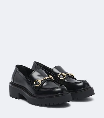 Mocassins Rhody Horsebit à plateau en cuir - Gucci - Modalova