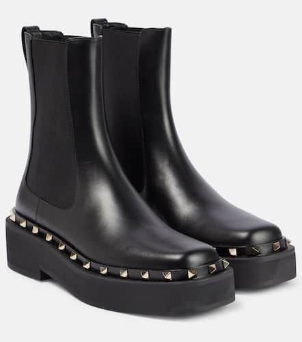 Bottines Chelsea Rockstud en cuir - Valentino Garavani - Modalova