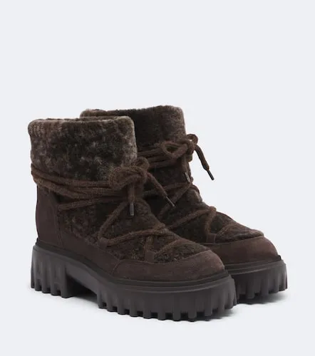 Bottines H700 en shearling à plateforme - Hogan - Modalova