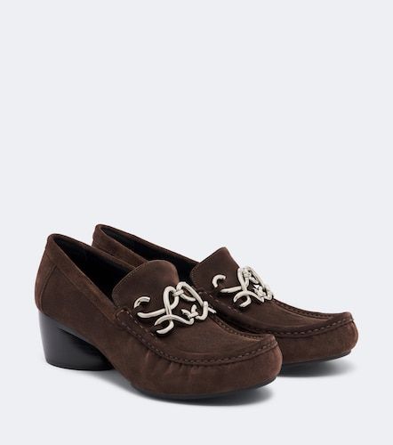 Loewe Mocassins Double L en daim - Loewe - Modalova