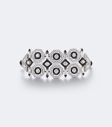 Bracelet Oui en or blanc 18 ct, émail et diamants - Nikos Koulis - Modalova
