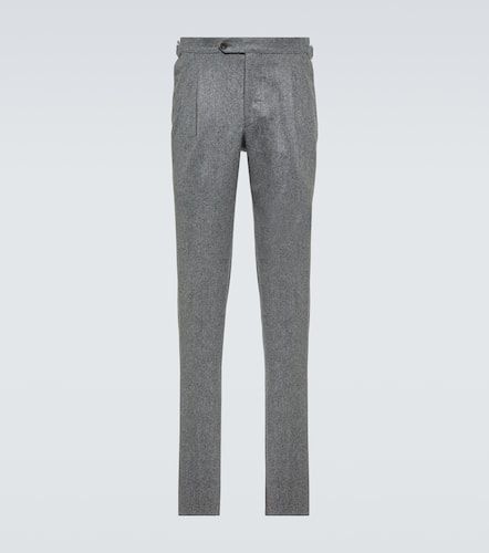 Pantalon chino slim en laine - Thom Sweeney - Modalova