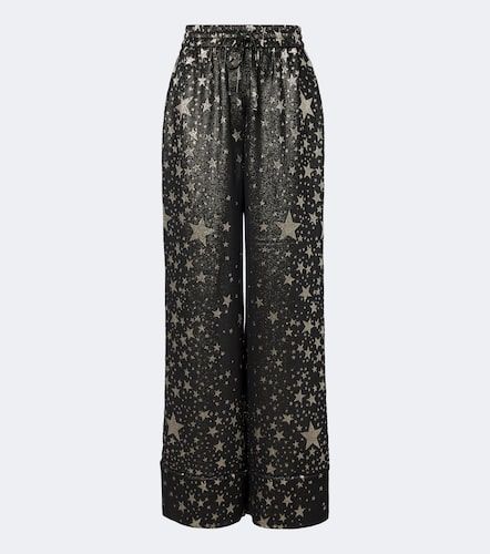 Pantalon ample en soie mélangée - Dolce&Gabbana - Modalova
