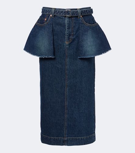 Sacai Jupe midi en denim - Sacai - Modalova
