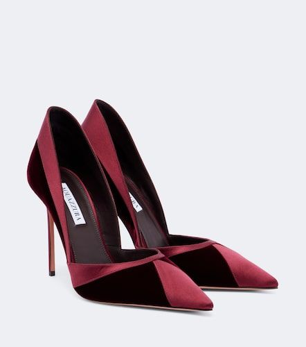 Escarpins Shadow en velours et satin - Aquazzura - Modalova