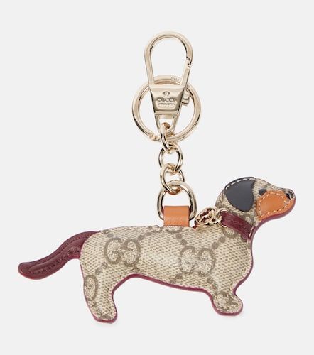 Porte-clés en toile GG et cuir - Gucci - Modalova