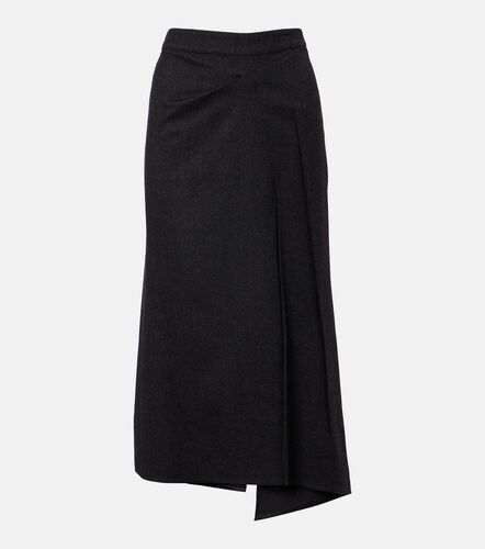 Jupe midi en laine vierge - Victoria Beckham - Modalova