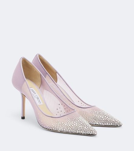Escarpins Love en mesh à ornements - Jimmy Choo - Modalova