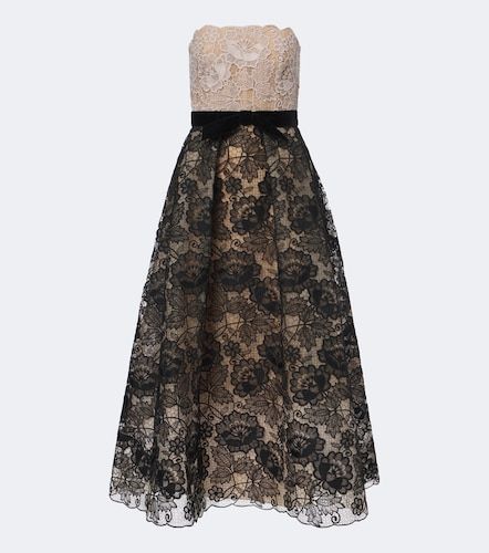 Robe de cocktail en guipure - Elie Saab - Modalova