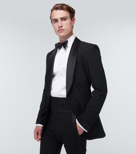 Large ceinture de smoking en soie - Giorgio Armani - Modalova