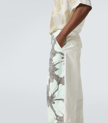 Pantalon ample en coton à fleurs - Dries Van Noten - Modalova