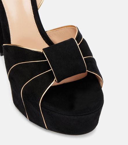 Sandales à plateau en daim - Gianvito Rossi - Modalova