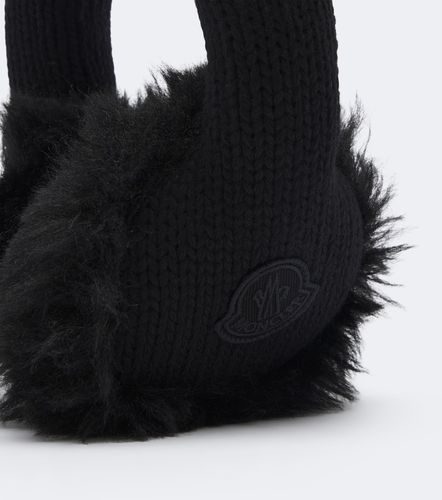 Cache-oreilles en laine vierge à logo - Moncler - Modalova