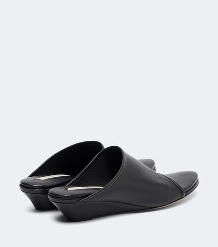 Mules compensées Stretch en cuir - Christen - Modalova