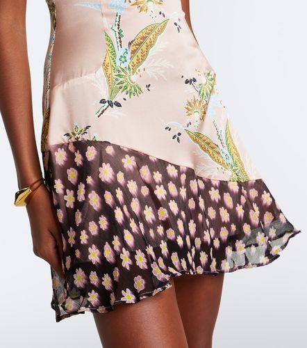 Robe Rae en soie mélangée à fleurs - Staud - Modalova
