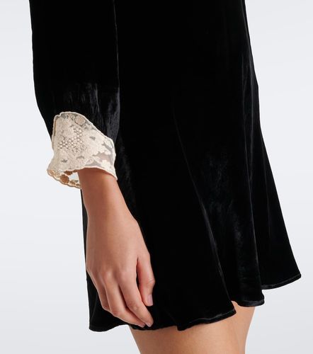 Robe Carolina en velours à dentelle - Rixo - Modalova