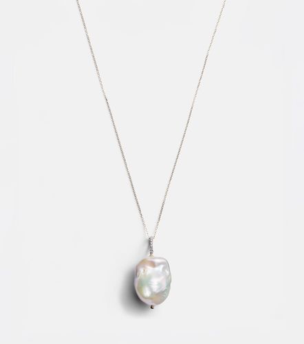 Collier en or 14 ct, diamants et perle - Mateo - Modalova